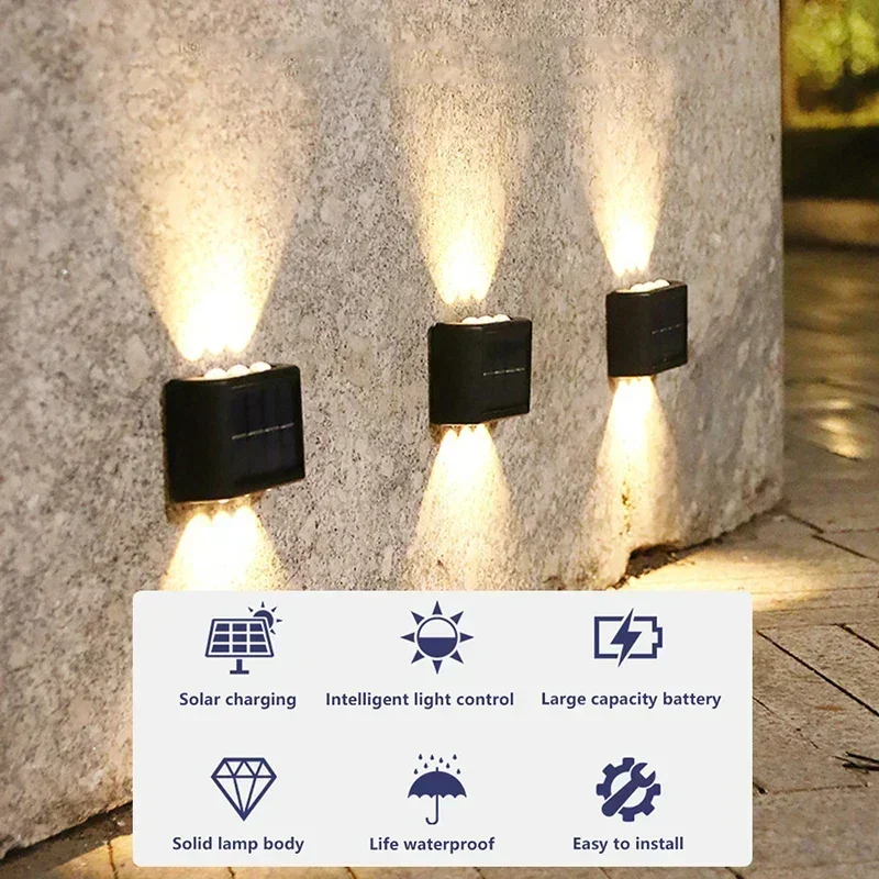 LED Solarleuchte für Außen, Wa – Up Lighting Decor Bewertung und Preis